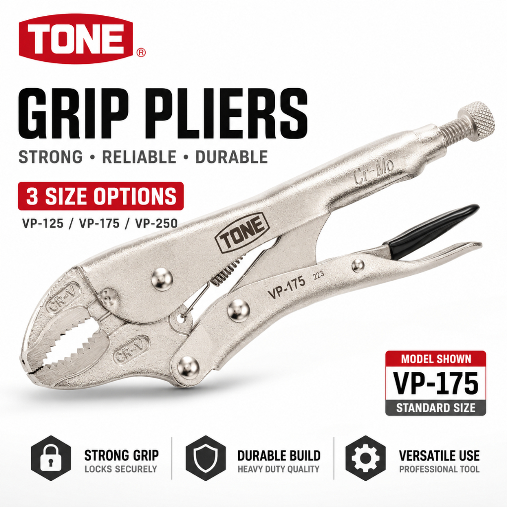 TONE Grip Plier - Model VP-125, VP-175, VP-250