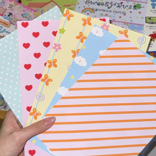 กระดาษพื้นหลัง สำหรับตกแต่ง ✏️🐬💖🧼 journal scrapbook planner diary