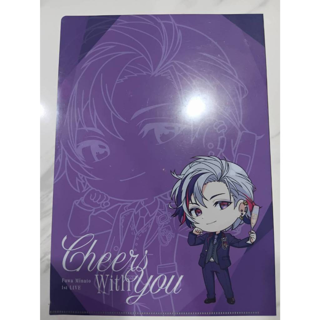 แฟ้มใส่เอกสาร ★Persona-Fuwa Minato Vtuber ★ A4 Clear File ขนาด 22 X 31 cm.