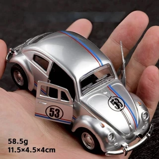 ส่งจากไทย‼️โมเดลรถเต่า Beetle รถเหล็ก ยาว 11.5 ซม. ไม่มีกล่อง มีลาน เปิดประตูได้ รถคลาสสิค