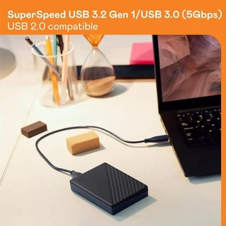 WD My Passport Portable 1TB 2TB HDD USB 3.0 Portabel Extemal Hard Disk Drive Western Digital ฮาร์ดดิสพกพา Black White