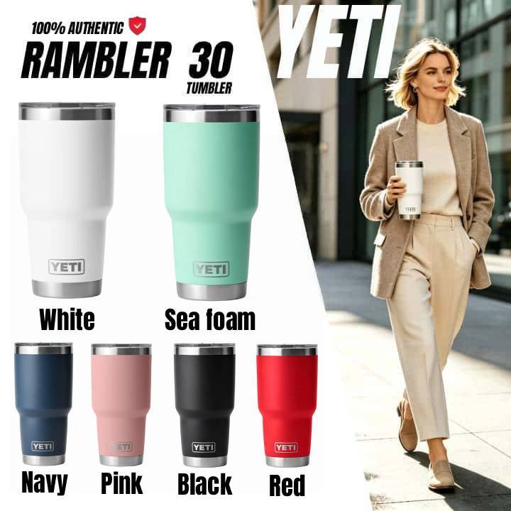 แก้วเก็บอุณหภูมิ YETI ขนาด 30 ออนซ์ ของแท้ ประสิทธิภาพเก็บความร้อนสูง วัสดุทนทาน ฝาเลื่อน คุณภาพพรีเมียม พกพาง่าย