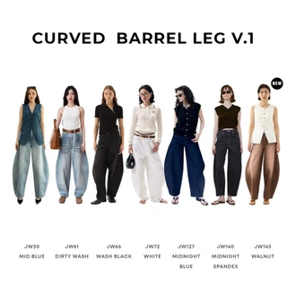 Wara Curved BARREL LEG jeans - 7 Colors V.1