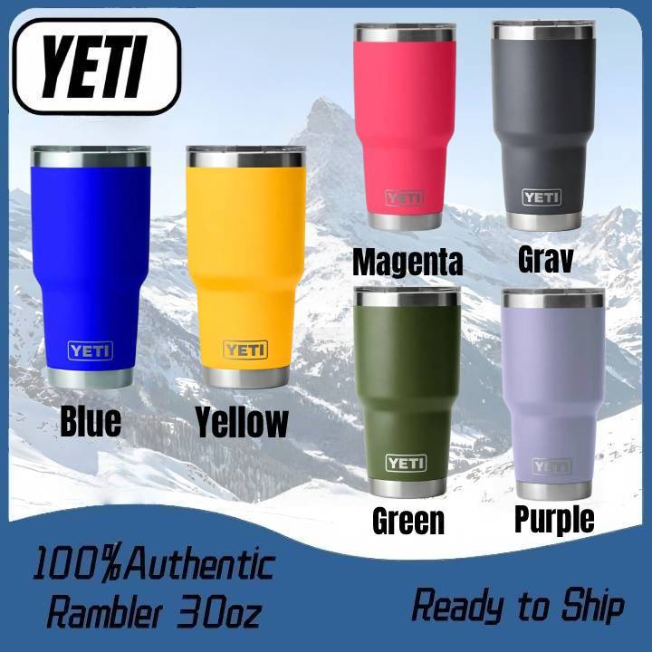 แก้วเก็บความร้อน-เย็น YETI รับประกันของแท้ 100% ฝาปิดสไลด์กันรั่ว เก็บอุณหภูมิได้นาน วัสดุทนทาน มีสินค้าพร้อมส่ง