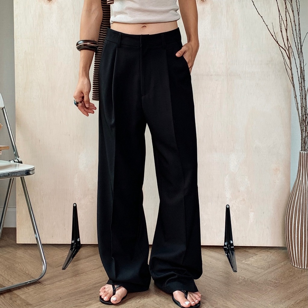 [ยอดขายทะลุหมื่นตัว!! ช,ญใส่ได้]ลด30%+ร้าน100฿+ส่งด่วนฟรี! S-2XL Classic trousers V5-กางเกงขายาว(808)