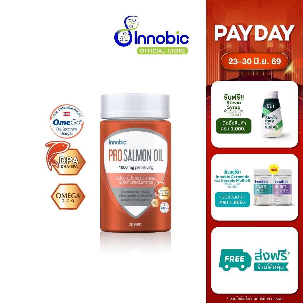 (ซื้อ 2 แถม 1) Innobic Pro Beta-Glucan+ อินโนบิก โปร เบต้า-กลูแคน พลัส (ผลิตภัณฑ์เสริมอาหาร) 30 แคปซูล