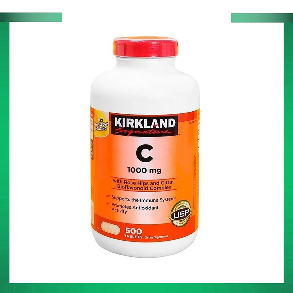 (Exp.05/2029)Kirkland Signature Vitamin C 1000 mg 500 Tablets ของแท้จาก อเมริกา100%