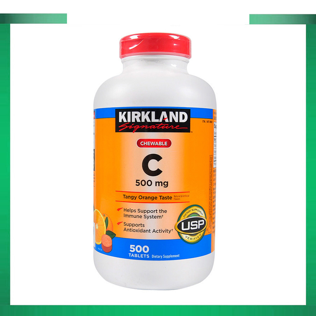 (Exp.01/2028)Kirkland Chewable VitaminC 500 mg 500 Tablets