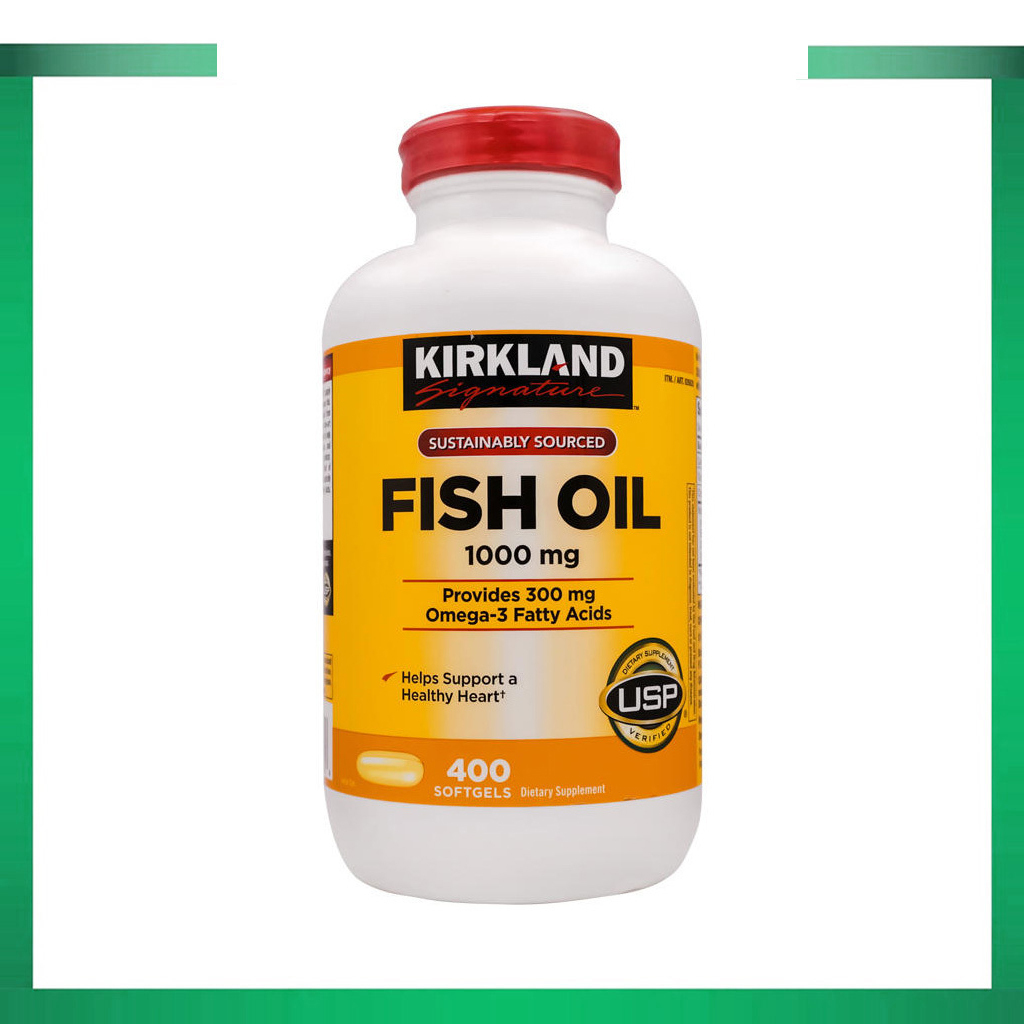 (Exp.02/2028)Kirkland Signature Fish Oil 1000 mg 400 Softgels