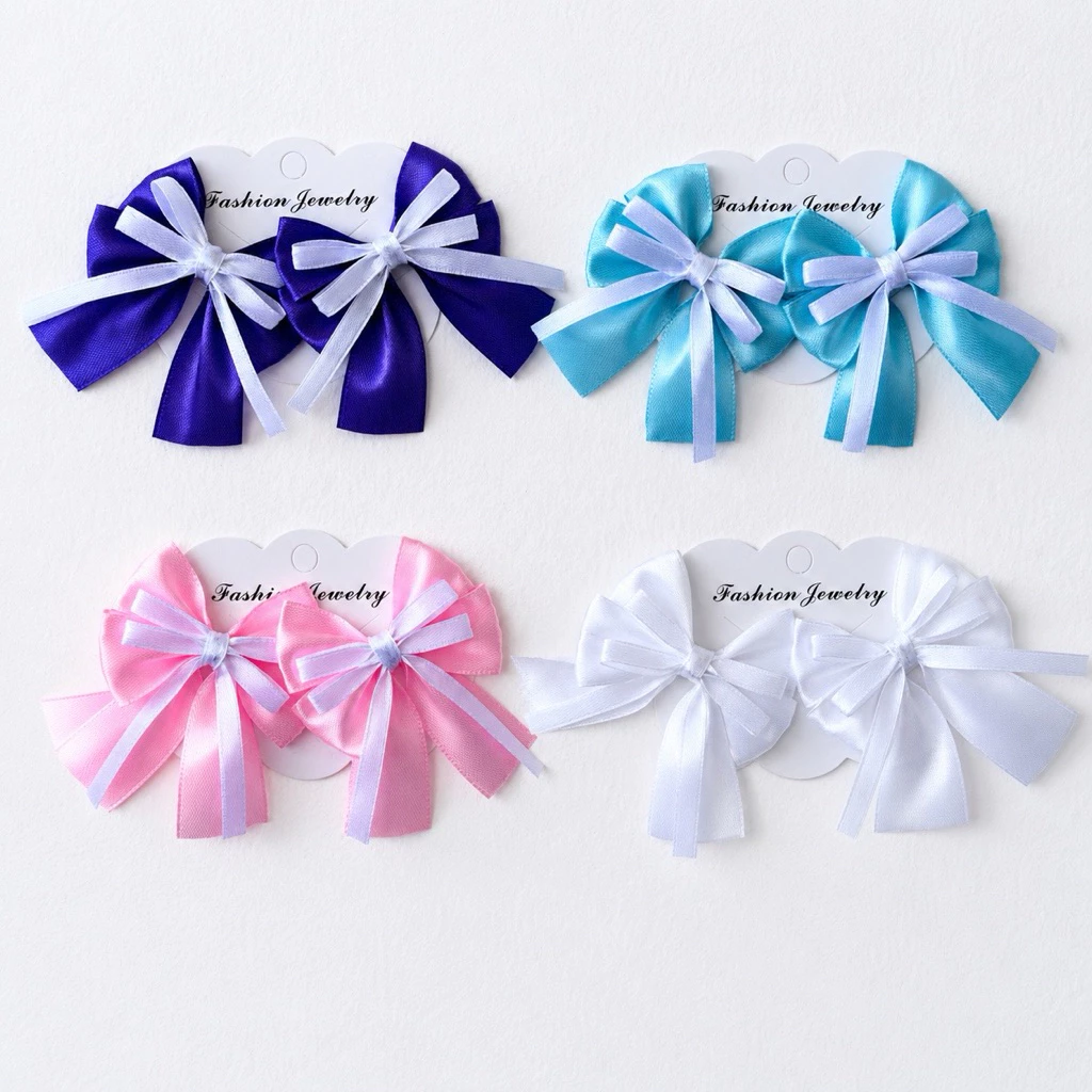 1 🎀 กิ๊บโบว์ริบบิ้นคู่ สีพาสเทล น่ารัก สำหรับเด็ก | Little Clip