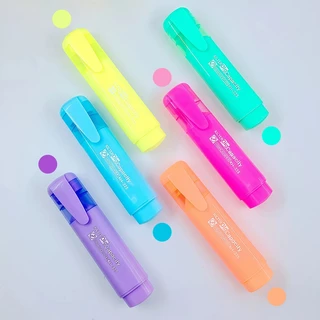 ปากกาไฮไลท์ สีสด เขียนชัด แห้งเร็ว ลบง่าย เหมาะสำหรับเน้นข้อความ หนังสือ และเอกสาร