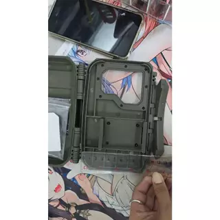 เคสมือถือติดเสื้อเกราะ Vest - ใหญ่ ช่องใส่ 9 x 17 cm สีดำ สีเขียว สีทราย มีซีลกันน้ำ