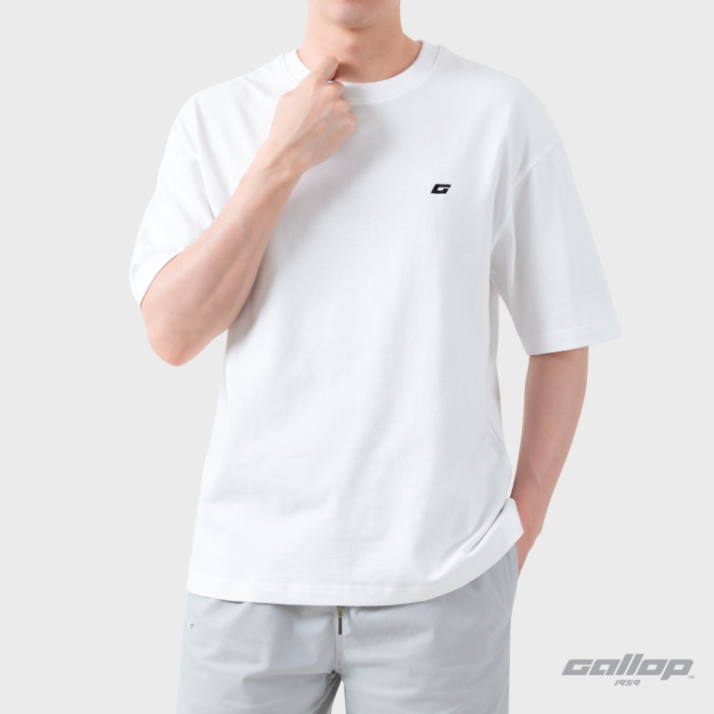 GALLOP : Oversized Cotton T-shirt เสื้อยืดผ้าคอตตอนทรงโอเวอร์ไซส์ รุ่น GT9199