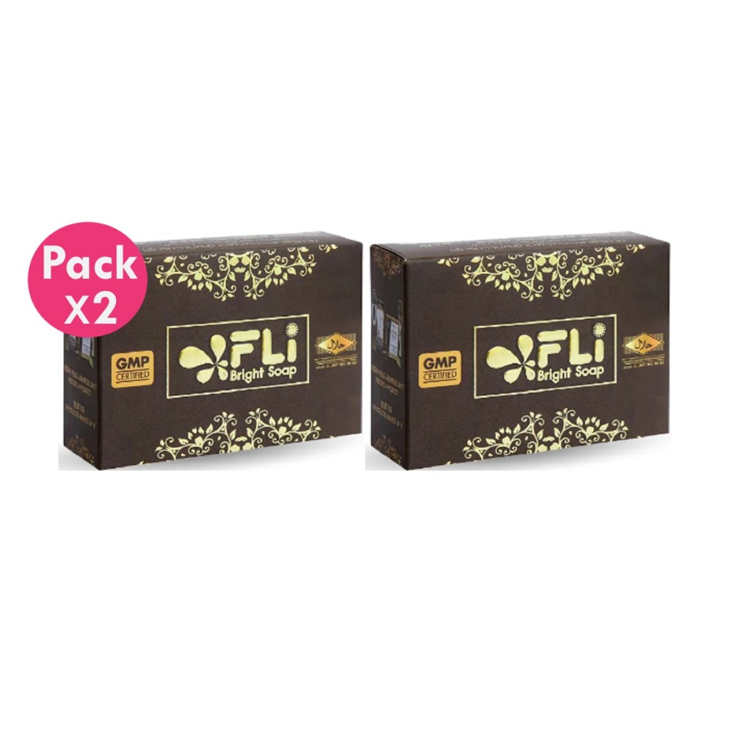โปรโมชั่น 120g 2 ก้อน FLI Bright Soap สบู่สมุนไพรไทย