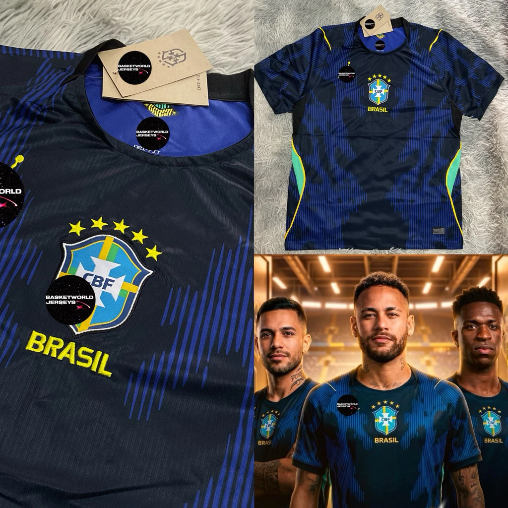 เสื้อบอลบราซิล 2026 งานพรีเมี่ยม 🇧🇷 Brasil Jersey เสื้อฟุตบอล ผ้าแห้งไว ใส่สบาย ใส่เล่น/เที่ยว