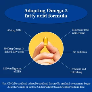 Seehrtt Omega3 Vitamin Fish Oil DHA+Algal โอเมก้า 3 น้ำมันปลา ซอฟท์เจล วิตามินรวม อาหารเสริม บํารุงสมอง ปกป้องสายตา