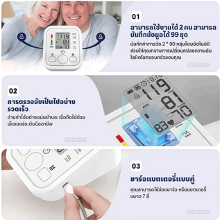 SDM เครื่องวัดความดันโลหิตอัตโนมัติ รองรับคำแนะนำเสียงภาษาไทย เหมาะสำหรับเด็กและผู้ใหญ่