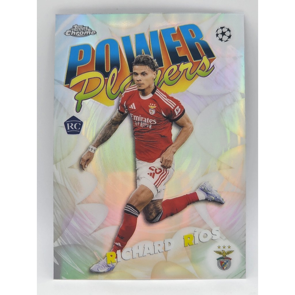 [RC] Richard Rios Power Players การ์ดฟุตบอล (topps Chrome) ของแท้100% ภาพถ่ายจากสินค้าจริง