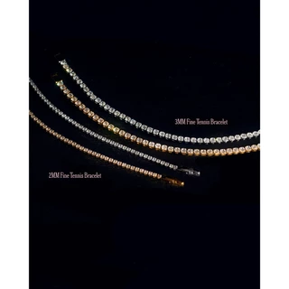 YVIS Fine Tennis Stainless Steel Bracelet (2mm) - YVIS X FABRIQUE