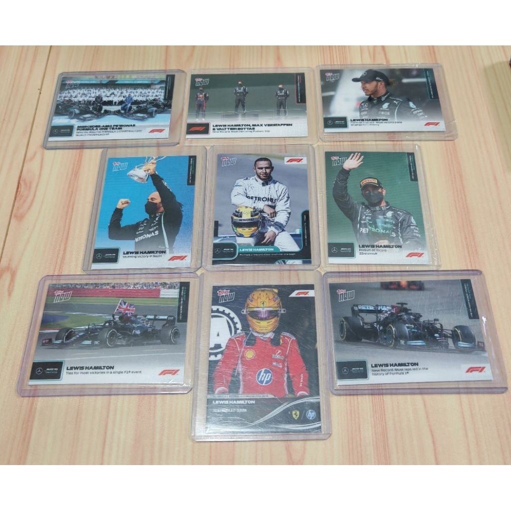 การ์ด f1 topps now lewis hamilton