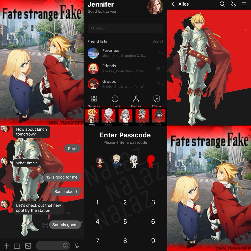 ธีมไลน์ สติกเกอร์ไลน์ Fate/Strange Fake เฟท/สเตรนจ์ เฟค ไม่มีวันหมดอายุ