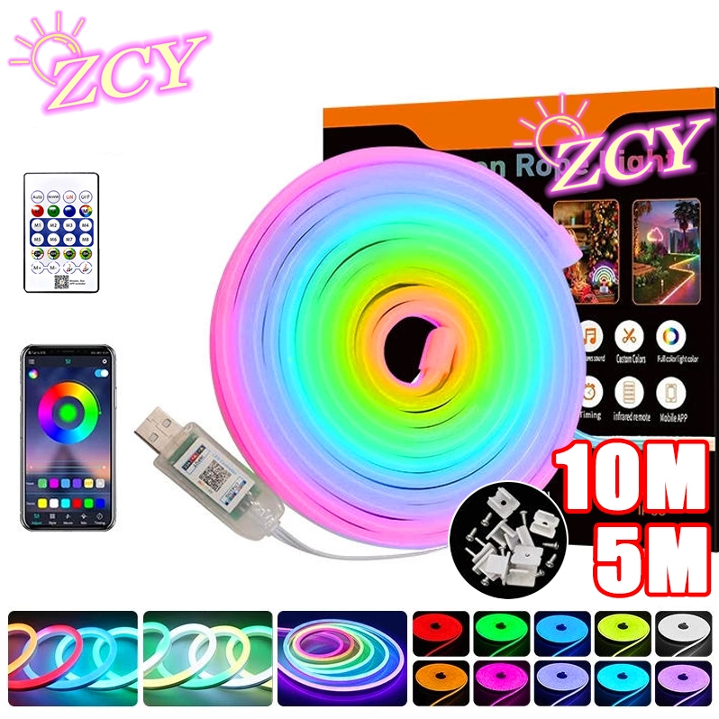 ไฟแต่งห้อง ซิงค์เพลง ไฟเส้น led 10M 5M ไฟเส้น led 5V ไฟปาร์ตี้ ไฟแต่งร้าน ไฟสีติดห้อง ไฟหลังทีวี ไฟเส้น rgb