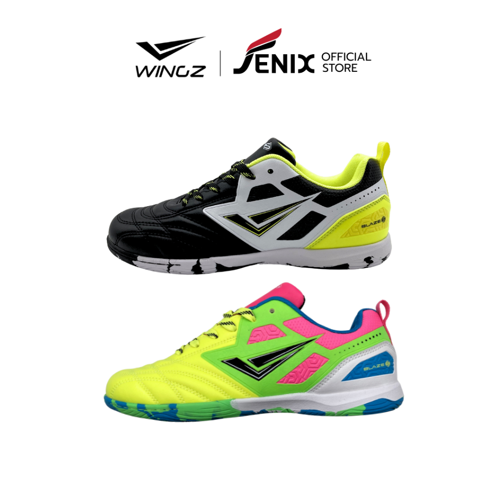 NWE!! รองเท้าฟุตซอล WINGZ  รุ่น BLAZE FUTSAL น้ำหนักเบา เเข็งเเรง ยึดเกาะสนามได้ดี