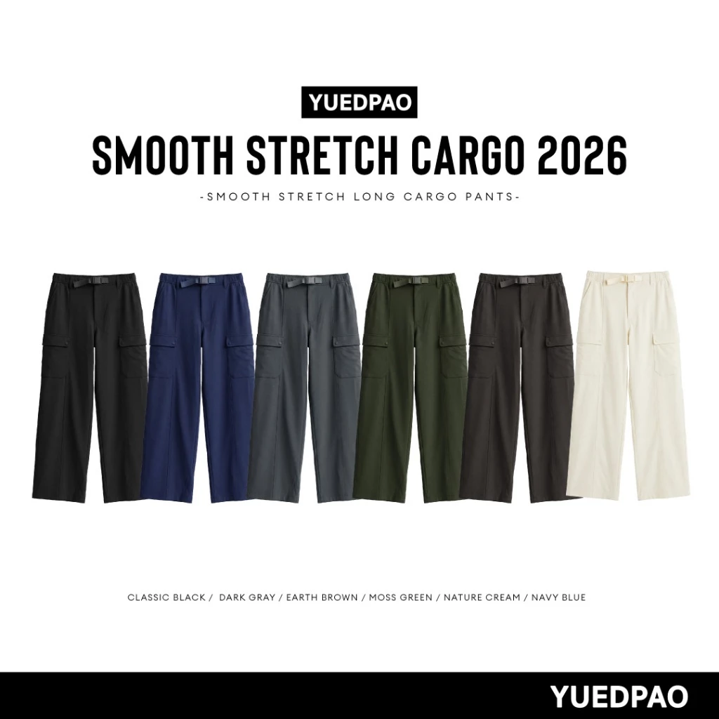 Yuedpao Smooth Stretch Long Cargo Pants กางเกงคาร์โก้ขายาว กางเกงเดินป่า แคมป์ปิ้ง ผ้าหนาทรงสวย ยับยากรีดง่าย thumbnail 3