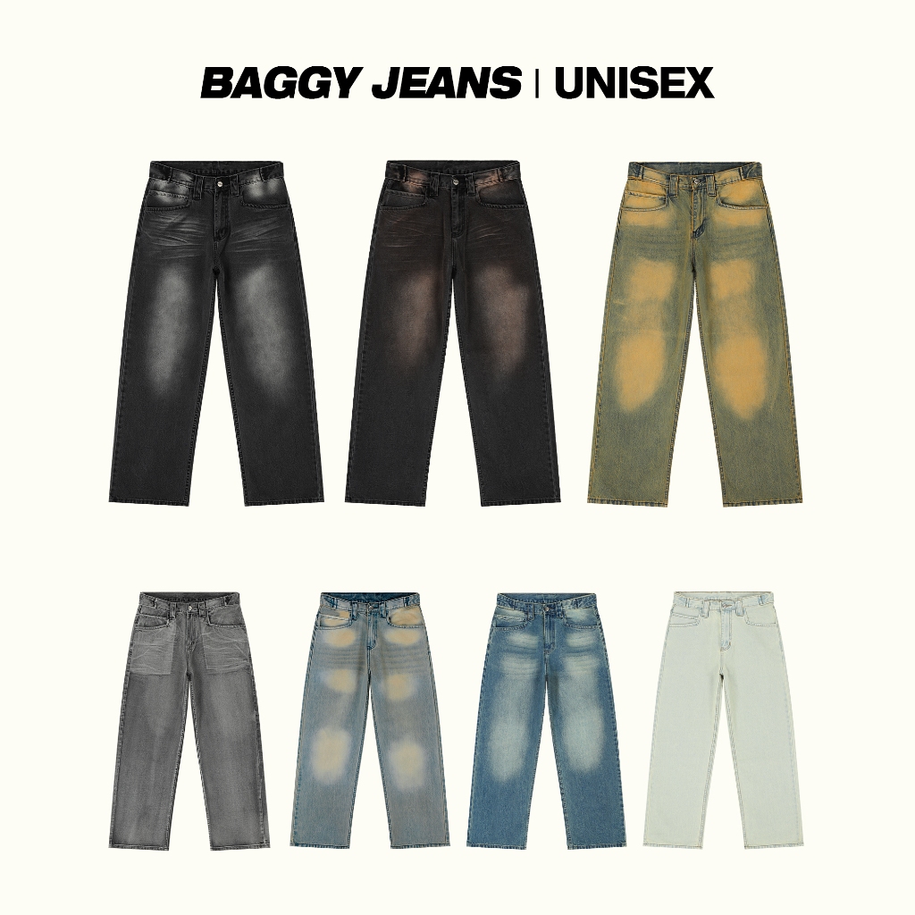 Velika│กางเกง BAGGY JEANS SHADES EDITION