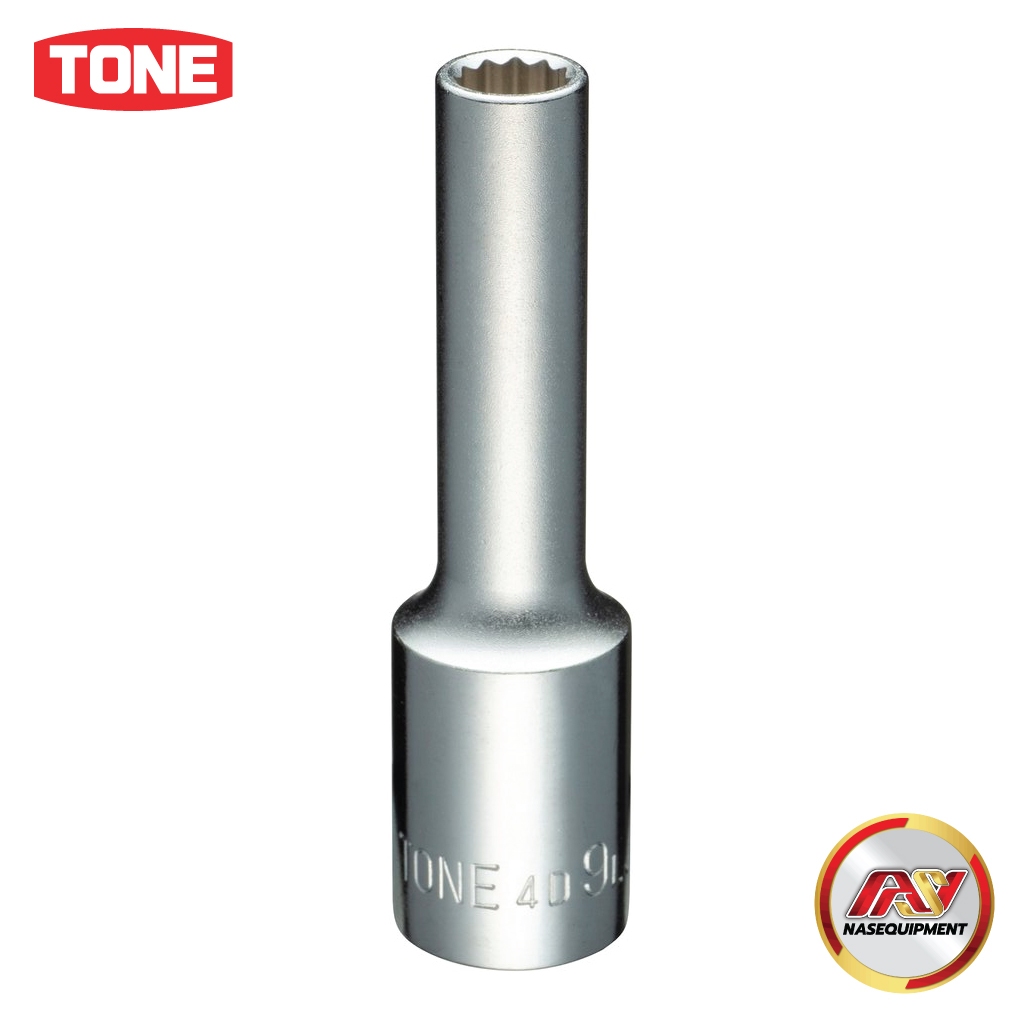 TONE ลูกบ็อกซ์ยาว 6 เหลี่ยม ขนาด 1/2" ไซส์ 8-36 มม. | 4DL-SERIES