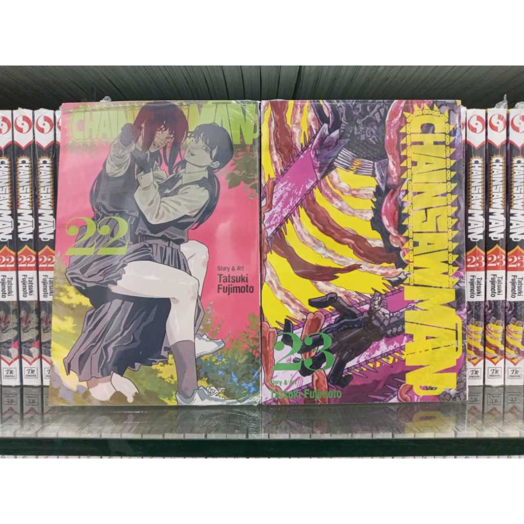 CHAINSAW MAN (คนเลื่อยไฟฟ้า) VOLUME (ตัวเลข) 01 - 23 ENGLISH VERSION COMIC BOOK (หนังสือการ์ตูนเวอร์ชั่นภาษาอังกฤษ)