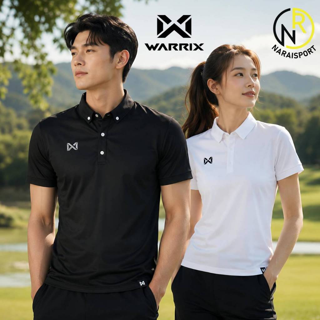 ****ของแท้ส่งไว*** WARRIX เสื้อโปโล  ของแท้100% WA-3315 ( WA-PLAN15)  เสื้อสีเหลือง  CLASSIC POLO เสื้อสีดำ