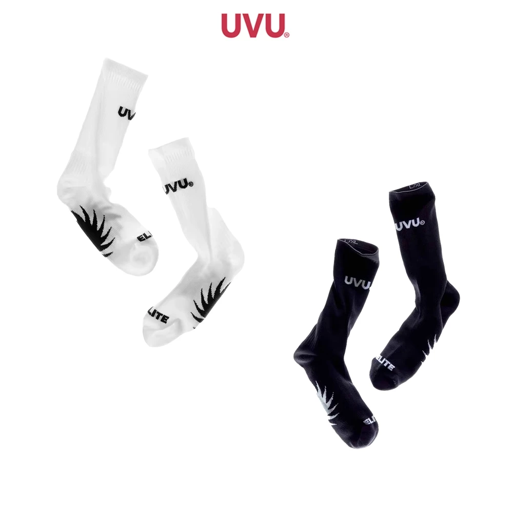 (พร้อมส่ง)ถุงเท้า UVU Running Sock (Black/White)