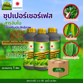 (ยกลัง1L*12) สารจับใบ-ซุปเปอร์เซอร์เฟส 1 ลิตร #เกษตรเมืองราช #ดวงตะวันเพชร