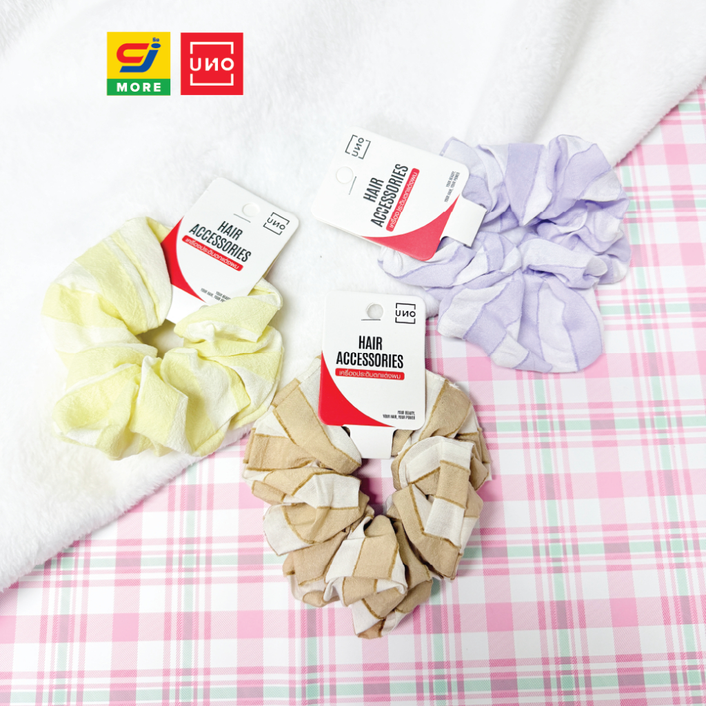 UNO ยางรัดผมโดนัทสีพาสเทล รุ่น 029