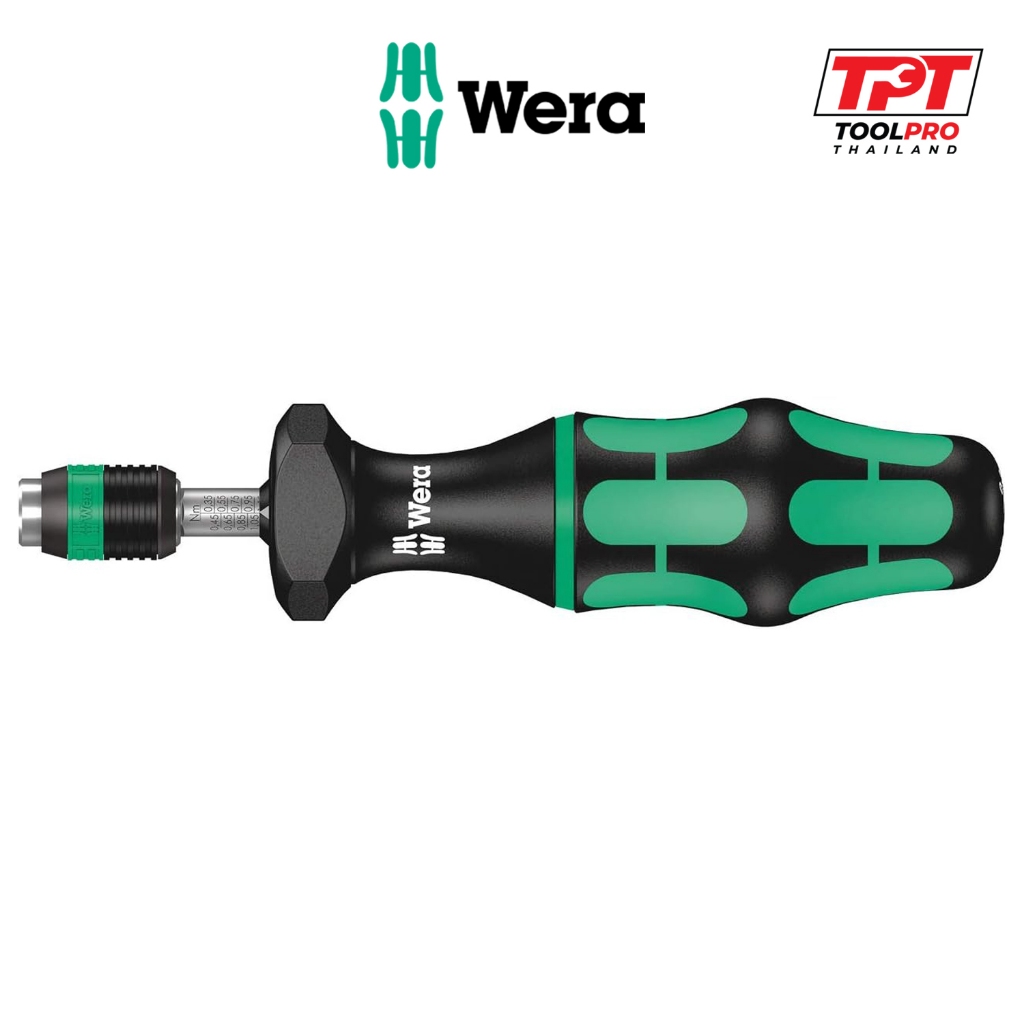 Wera ไขควงขันทอร์ค 7430, 0.1-0.34Nm, Kraftform Torque Screwdriver with Rapidaptor (05074770001)