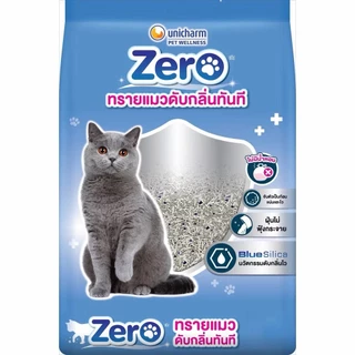 Unicharm Zero ซีโร่ ทรายแมวเบนโทไนท์ดับกลิ่นทันที นวัตกรรม Blue Silica ไร้ฝุ่น 99%