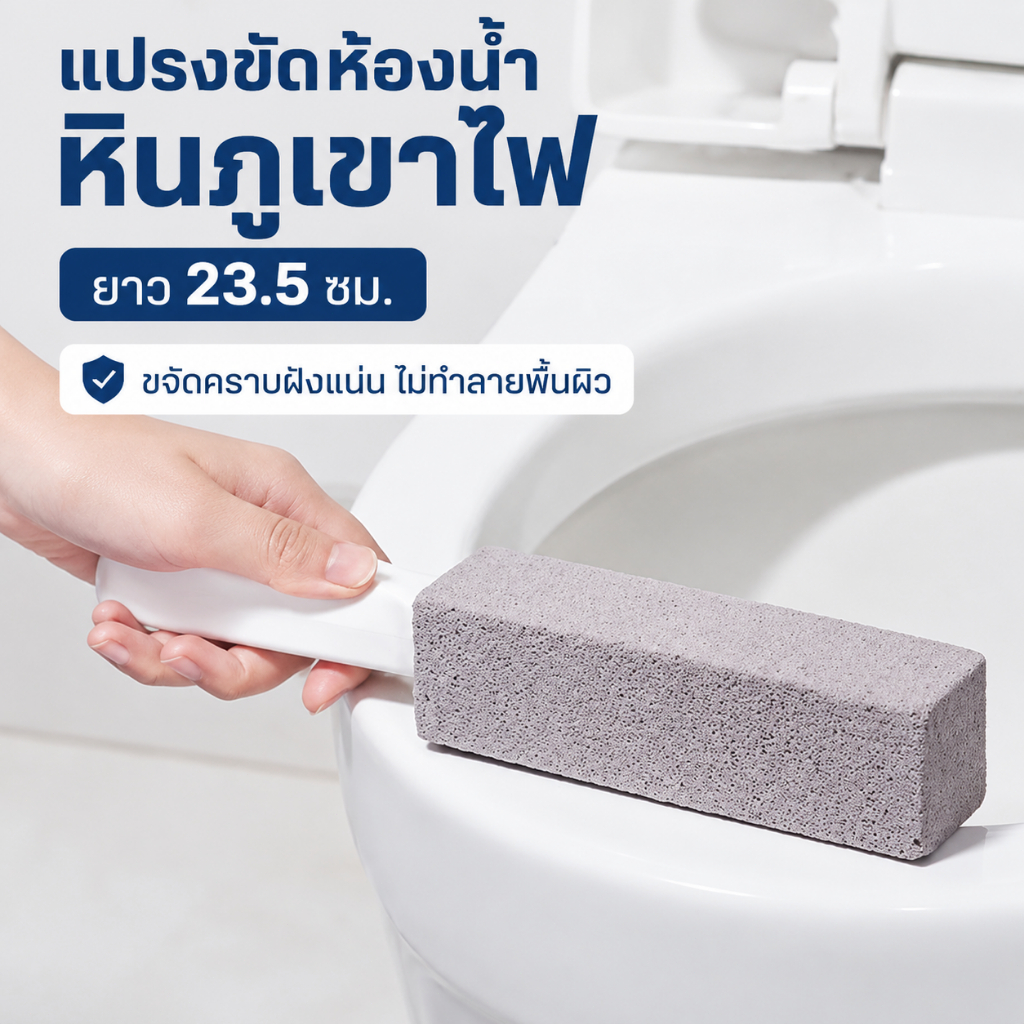 【ถูกที่สุด】แปรงหินภูเขาไฟทำความสะอาด  ล้างห้องน้ำ ไม่ต้องใช้น้ำยา แปรงขัดห้องน้ำ  แปรงหินภูเขาไฟธรรมชาติ(สีเทา)