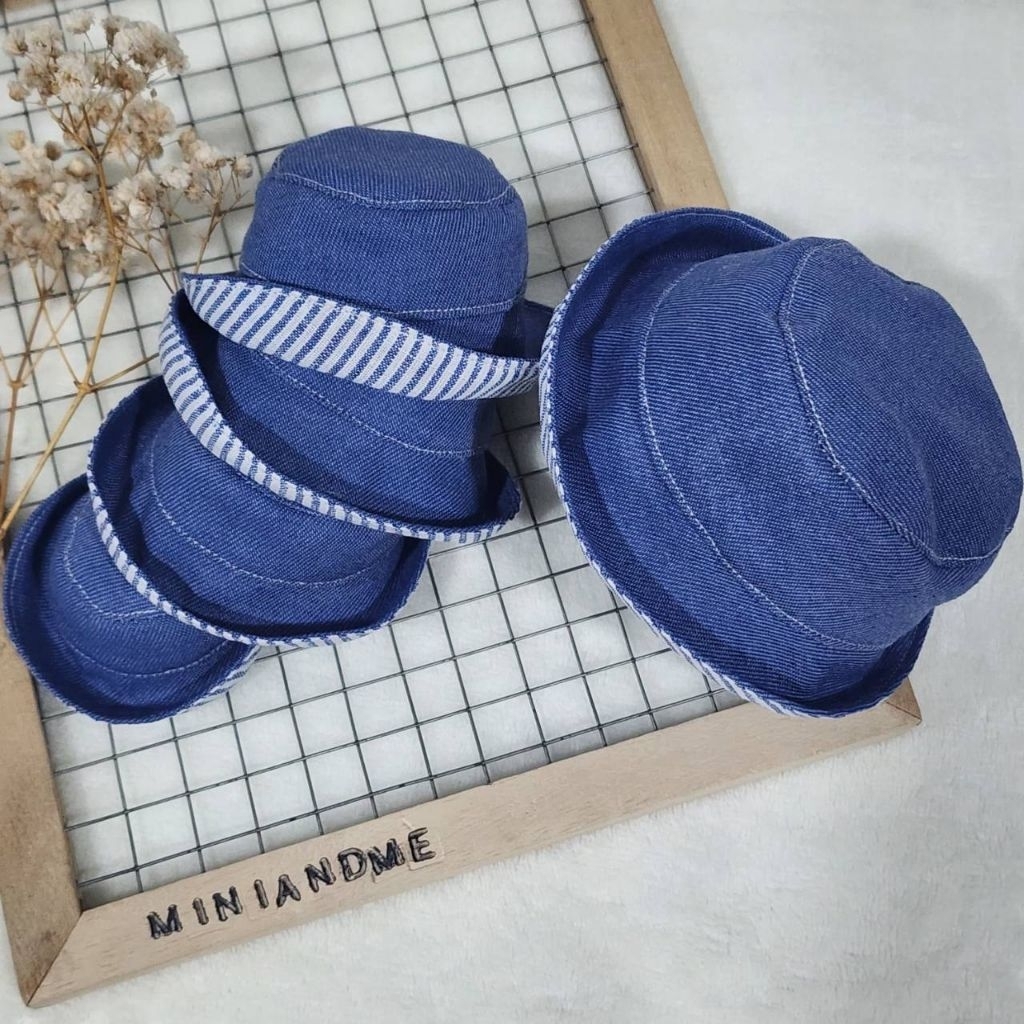 หมวกตุ๊กตา หมวกจิ๋ว หมวกขนาดเล็ก bucket hat (Handmade)