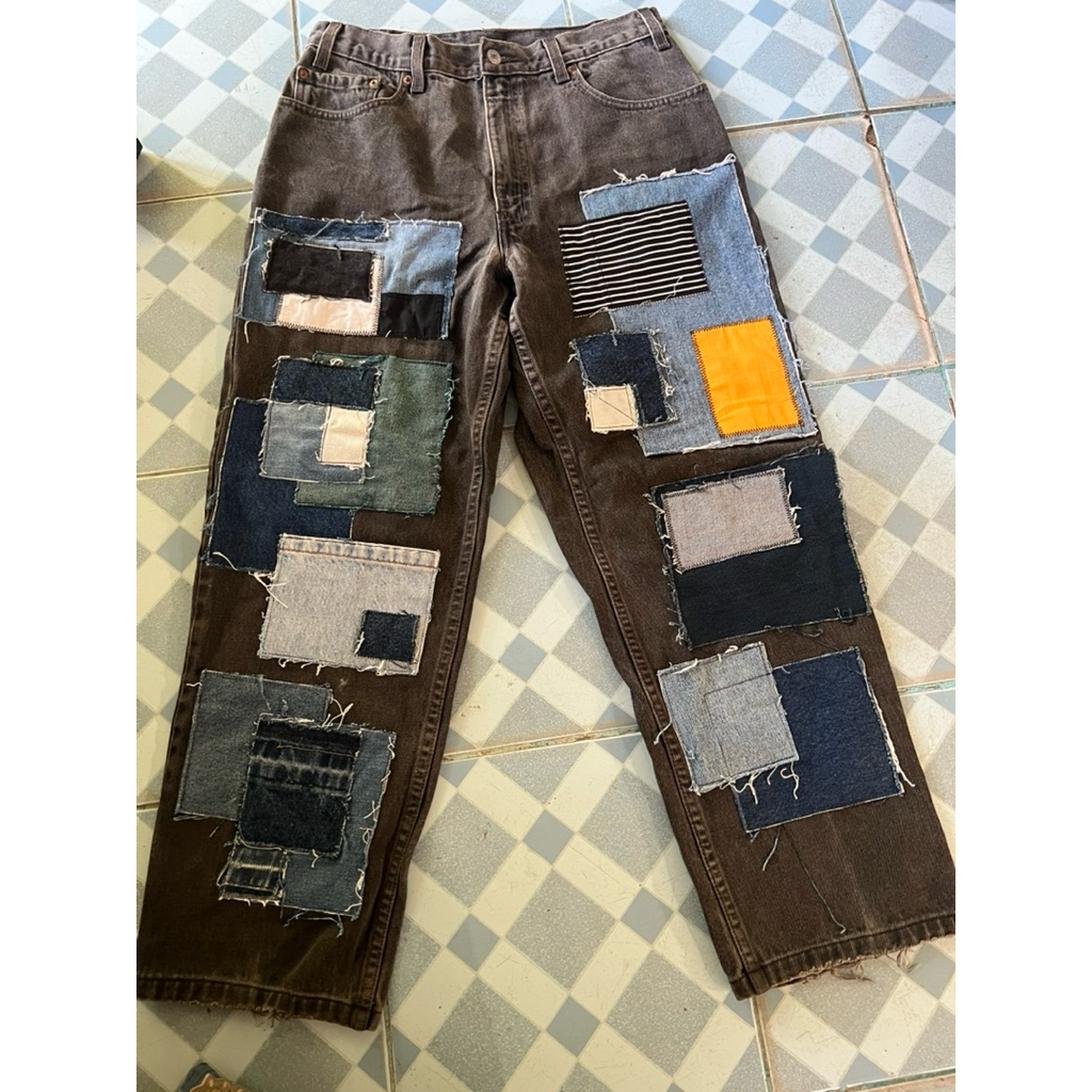 กางเกง Levi‘s 550 แท้ เอว 30 วินเทจ สีดำฟอก