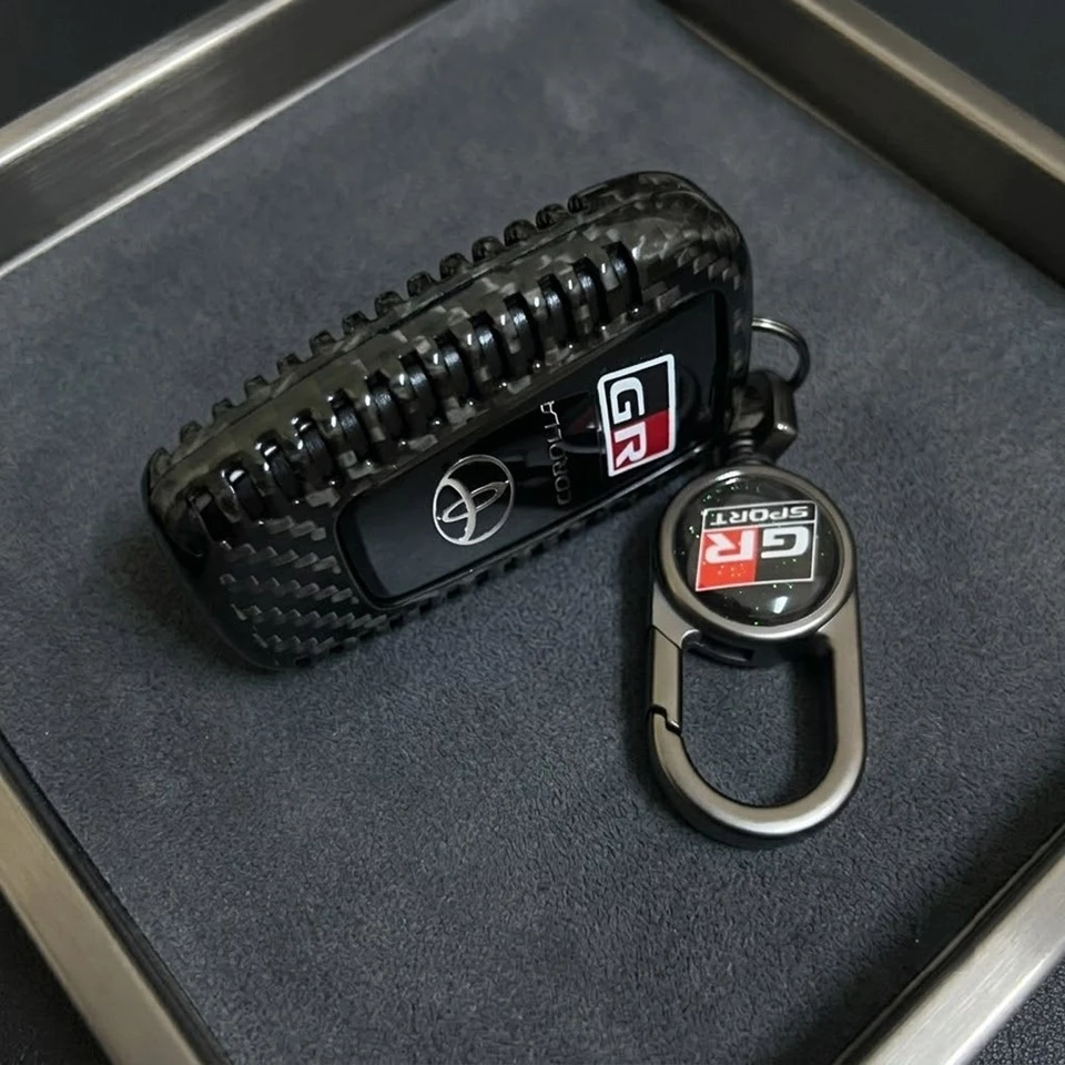 เคสรีโมทรถ Toyota Cross GR Sport 2026  คาร์บอนไฟเบอร์แท้  T-Carbon (Top Product ; Carbon Fiber Key Case)  Key Sets ; Toy thumbnail 9