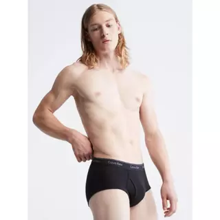 กางเกงในผู้ชายแพ็คCK 3 ชิ้น Icon Cotton Stretch ทรง Hip Briefสวมใส่สบาย ระบายอากาศได้ดี