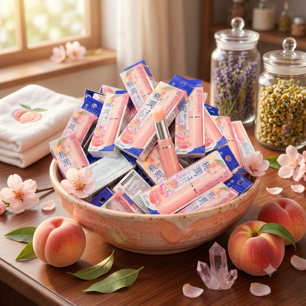 🎌*พร้อมส่ง🌟🇹🇭 MOMOURURI Lip Treatment Peach Flavour 3g