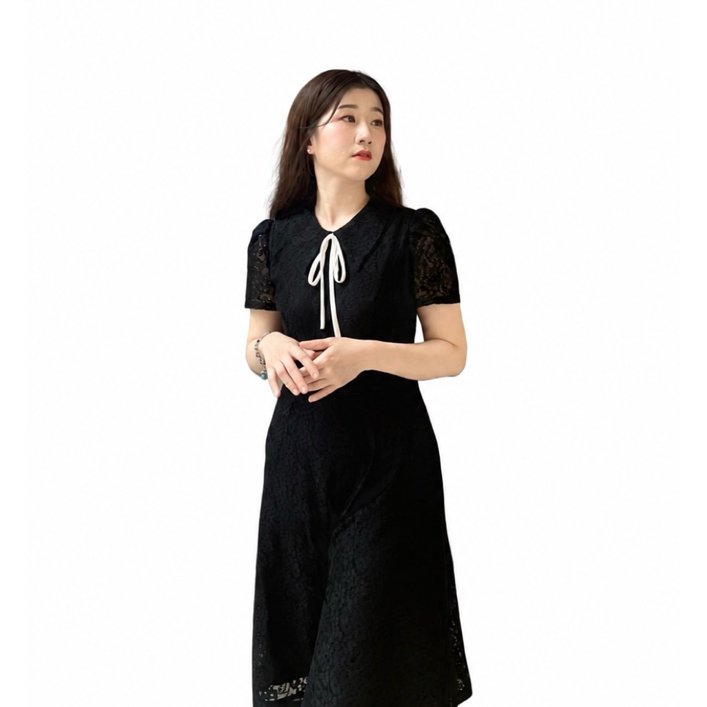 Daisy by Daisy Need ชุดเดรสสีดำ ชุดสีขาว ผ้าลูกไม้ พรีเมี่ยม