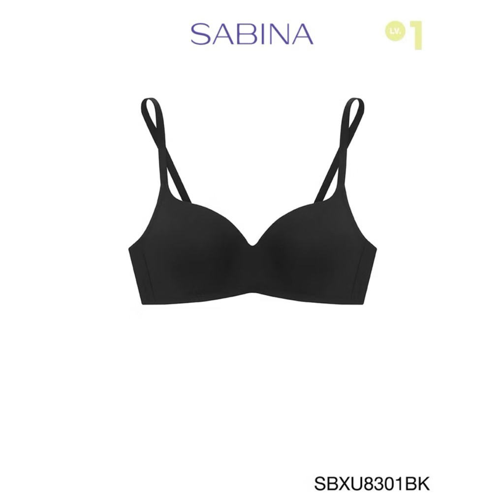 SABINA BRALESS | PRETTY PERFECT เสื้อชั้นในไม่มีโครง รหัส SBXU8301BK สีดำ