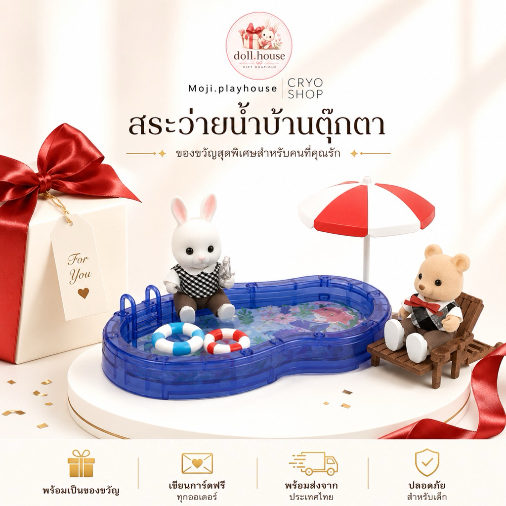 สระว่ายน้ำบ้านตุ๊กตา ต้อนรับ summer หน้าร้อนแบบนี้