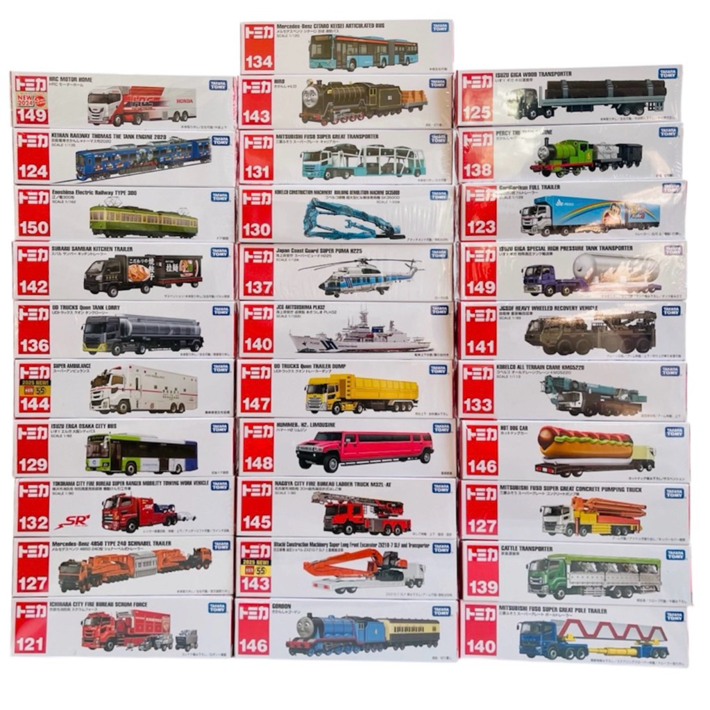 Long Tomica Takara Tomy tomica Takaratomy (มีมากกว่าในรูป)  รถบรรทุกโทมิก้า รถเหล็ก ของแท้