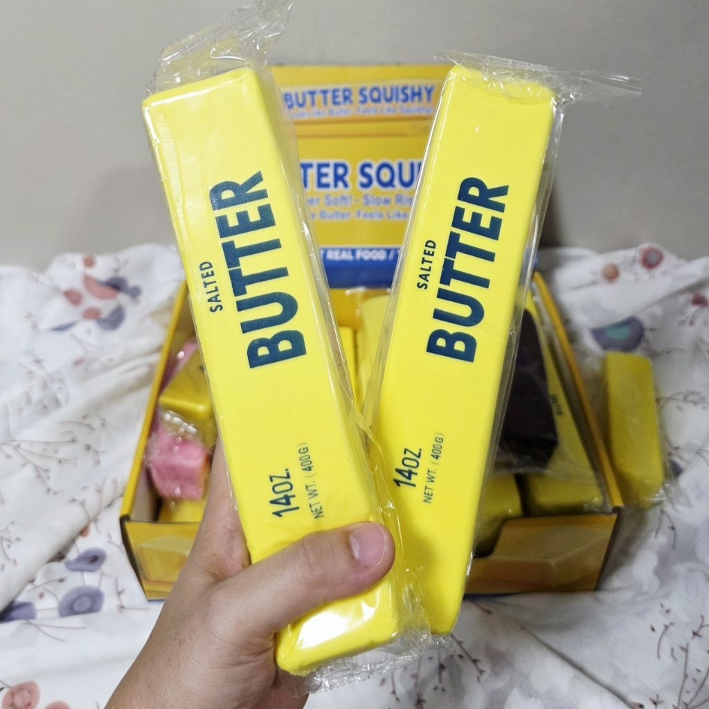 🚛 พร้ออมส่ง 🔥 ของเล่น สกุชชี่เนยแท่ง เล็ก-ใหญ่ เนื้อนุ่มหนึบหนับ สโลว มีกลิ่นหอมเนย มีหลายสีให้เลือก สีก้อนเนยฮาชิมิ