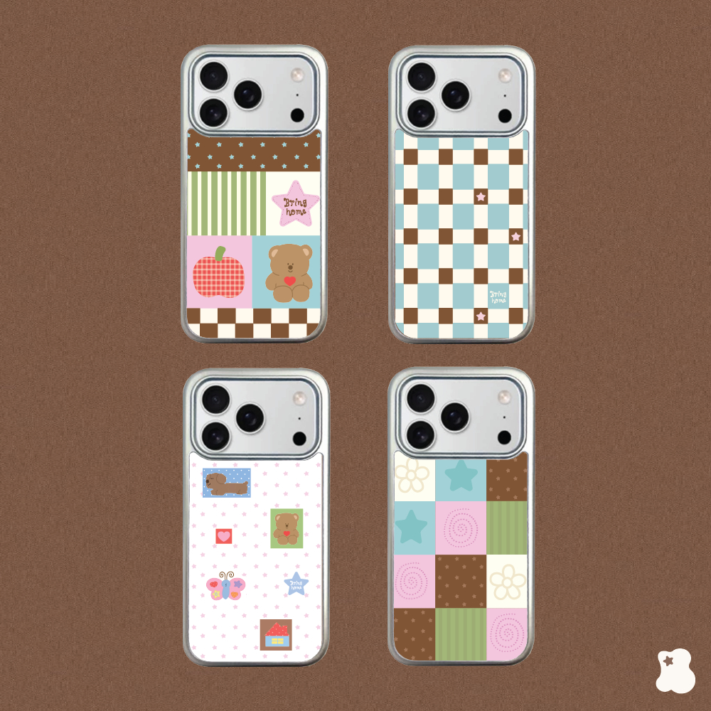 Bringhome Silver Phone case Magnetic เคสโทรศัพท์ แม่เหล็ก