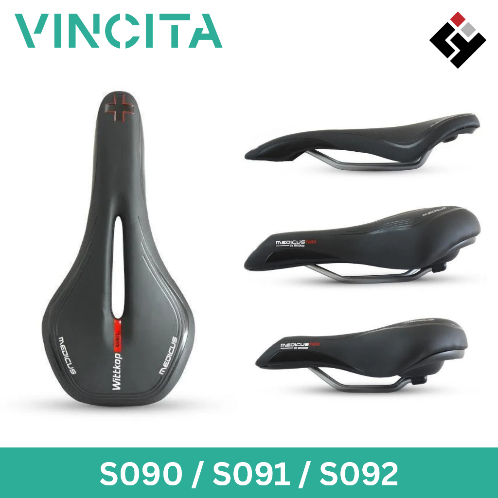 Vincita S090 เบาะเจลจักรยาน WITTKOP'S MEDICUS Handmade In Germany ทรงสปอร์ต / ทรงทัวร์ริ่ง / ทรงแม่บ้าน